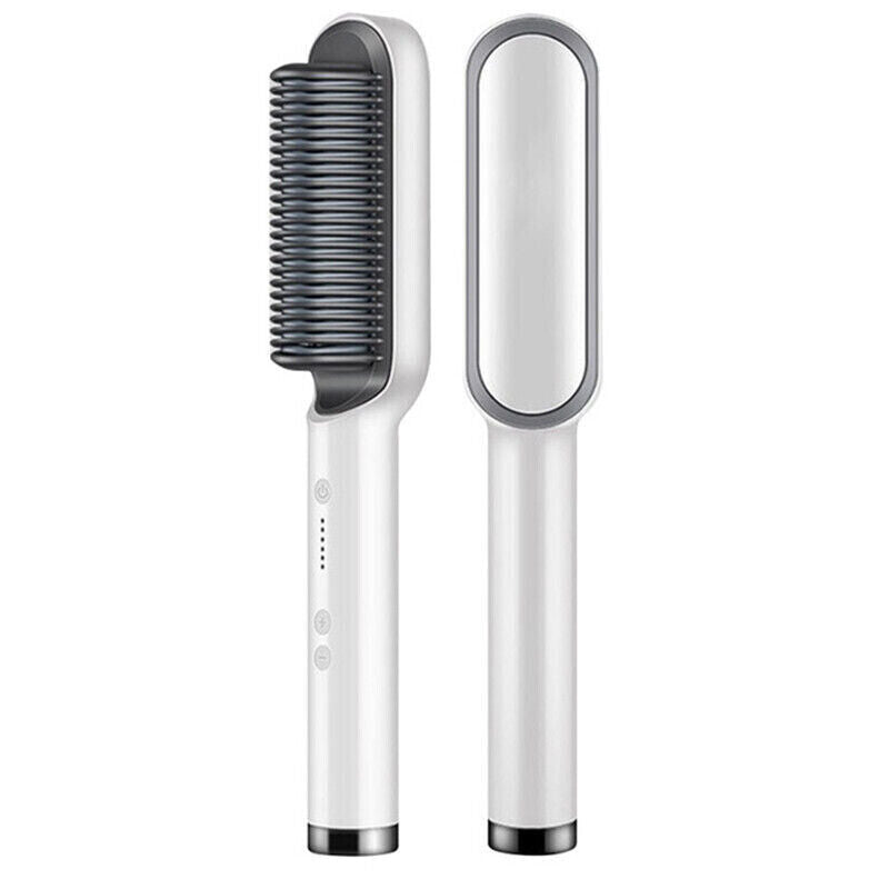 2-In-1 Heated Hair Straightening Brush