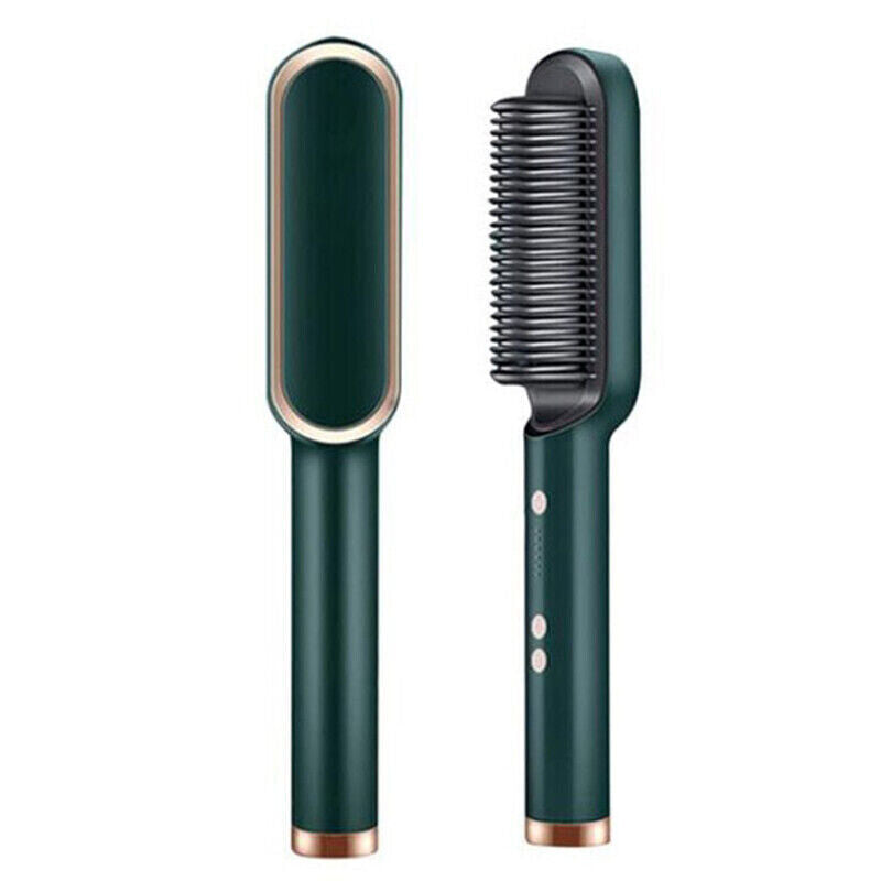 2-In-1 Heated Hair Straightening Brush