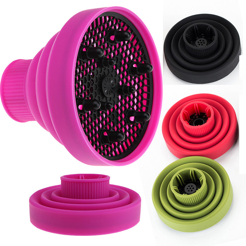 Collapsible Silicone Hair Diffuser Attachment