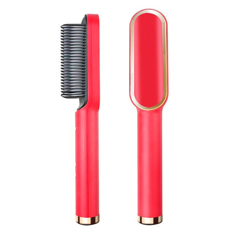 2-In-1 Heated Hair Straightening Brush