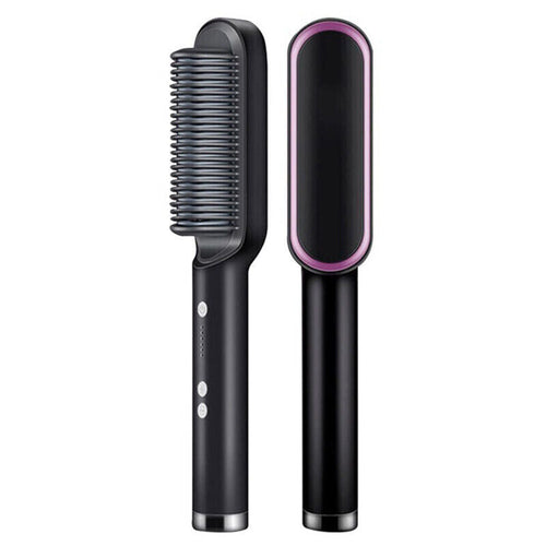 2-In-1 Heated Hair Straightening Brush